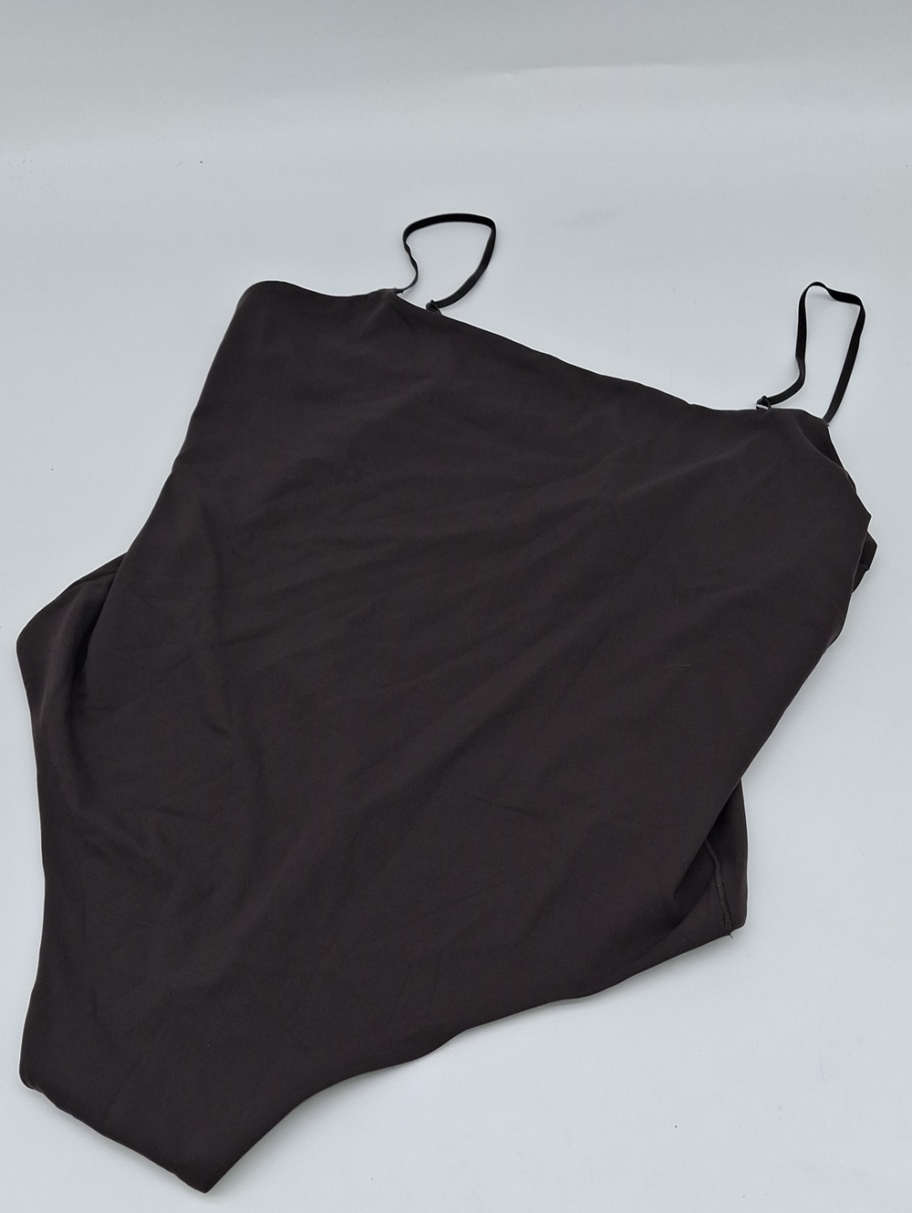 Athleta Bodymove Cami Thong Bodysuit Dark Brown L
